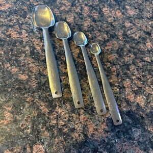 Stainless Steel vintage Measuring Spoon Set of 4